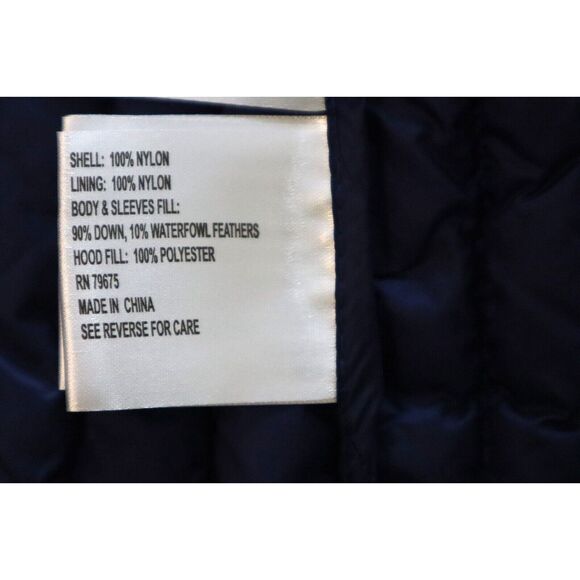 Michael Kors Women's Petite Sz S Blue Packable Down Puffer Coat Jacket - Picture 12 of 12